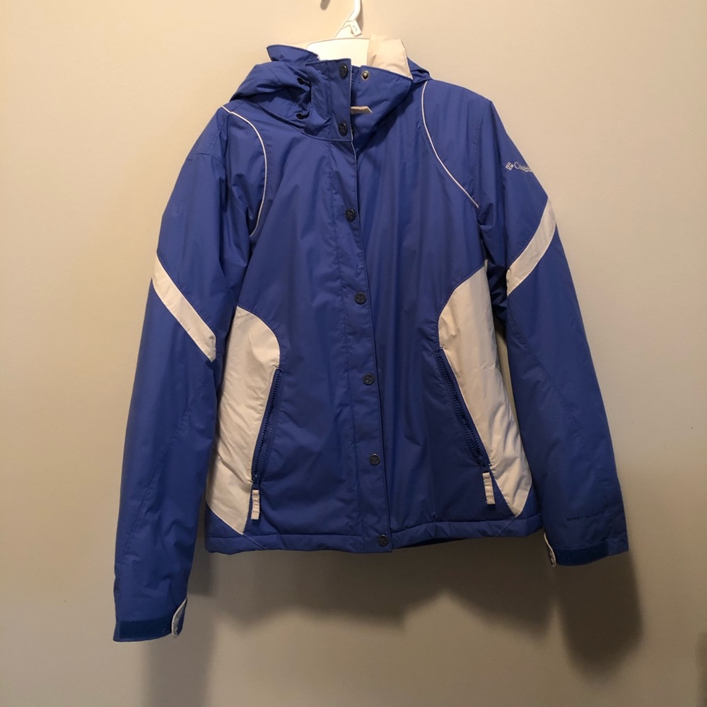 Columbia Purple/White Winter Coat